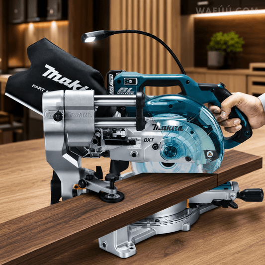 Makita Akku-Zug-Kapp- und Gehrungssäge Doppelgehrung LS610DZ 18V 165mm Blatt